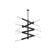 Elegant Lighting Ari 6-Bar Pendant in Black