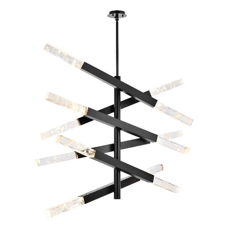 Elegant Lighting Ari 6-Bar Pendant in Black