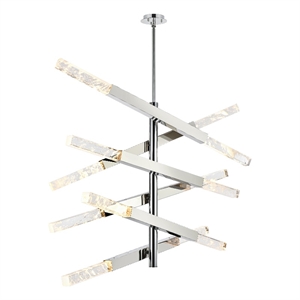 Elegant Lighting Ari 6-Bar Pendant in Chrome