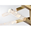 Elegant Lighting Ari 6-Bar Pendant in Satin Gold