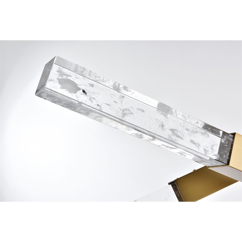 Elegant Lighting Ari 6-Bar Pendant in Satin Gold