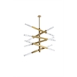 Elegant Lighting Ari 6-Bar Pendant in Satin Gold