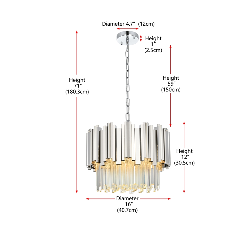 Elegant Lighting Willow 16