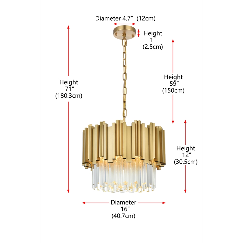 Elegant Lighting Willow 16