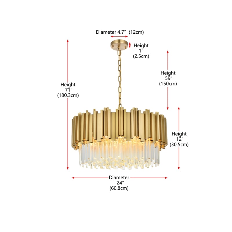 Elegant Lighting Willow 24