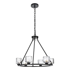 Elegant Lighting Cadence 26&quot Chandelier in Black
