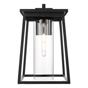 Elegant Lighting Lambert 11&quot Outdoor Wall Sconce in Black