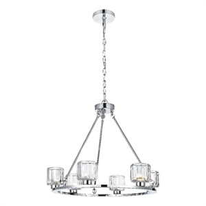 Elegant Lighting Cadence 26&quot Chandelier in Chrome