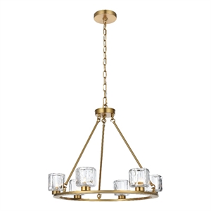 Elegant Lighting Cadence 26&quot Chandelier in Satin Gold