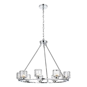Elegant Lighting Cadence 32&quot Chandelier in Chrome