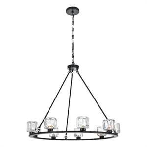 Elegant Lighting Cadence 36&quot Chandelier in Black