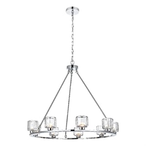 Elegant Lighting Cadence 36&quot Chandelier in Chrome
