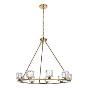 Elegant Lighting Cadence 36&quot Chandelier in Satin Gold