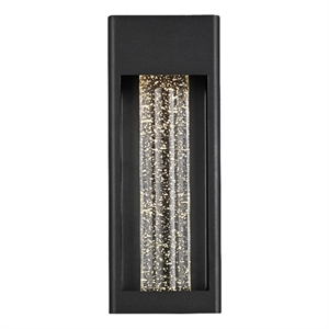 Elegant Lighting Amaris 15&quot Led Outdoor Wall Sconce in Black