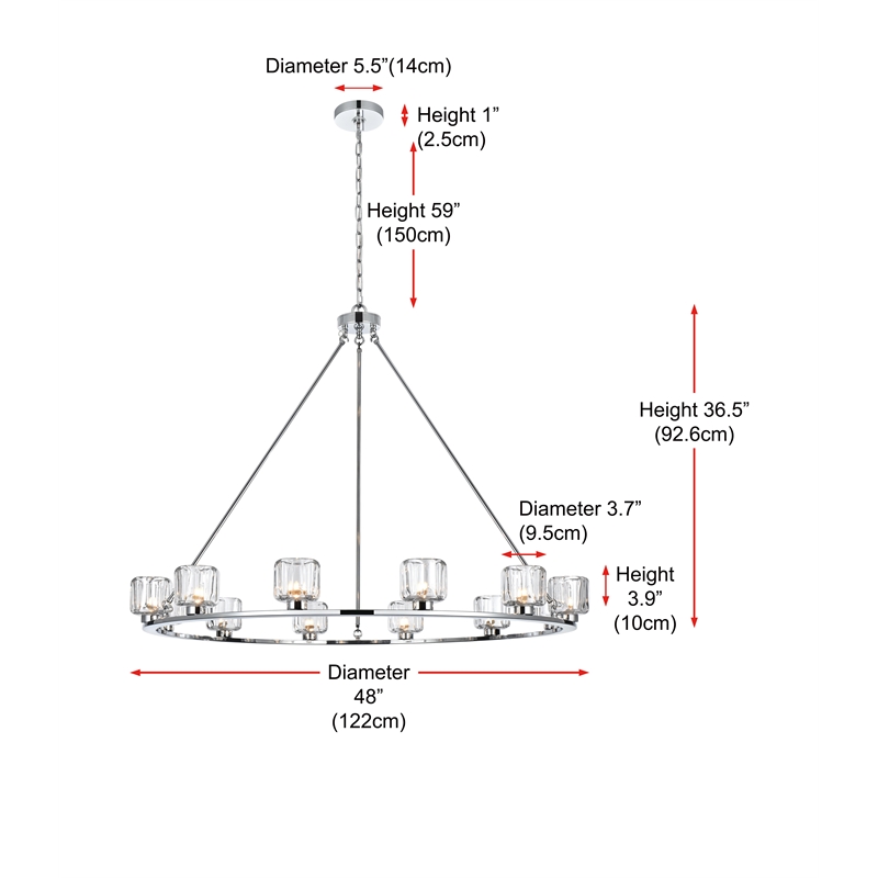 Elegant Lighting Cadence 48