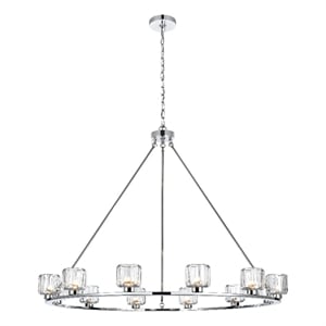 Elegant Lighting Cadence 48&quot Chandelier in Chrome