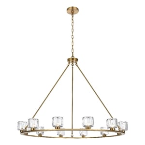 Elegant Lighting Cadence 48&quot Chandelier in Satin Gold