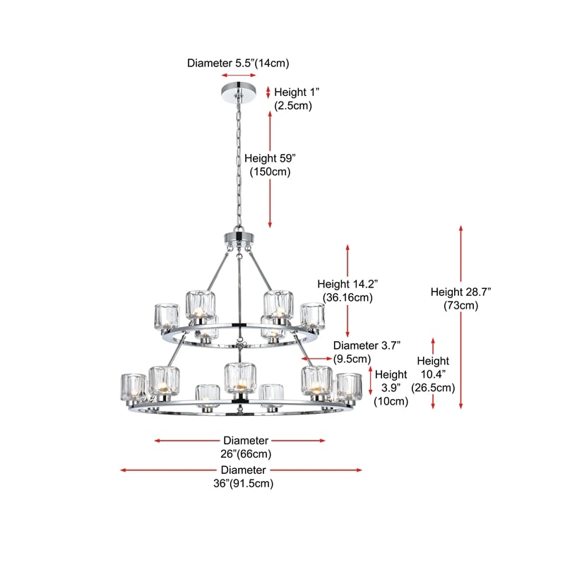 Elegant Lighting Cadence 36