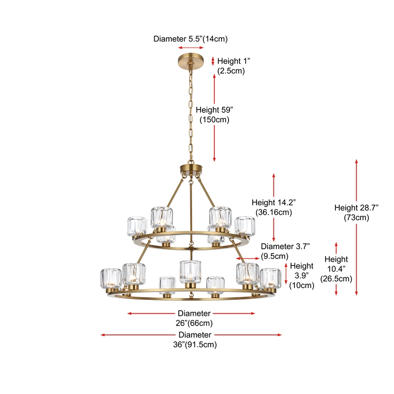 Elegant Lighting Cadence 36