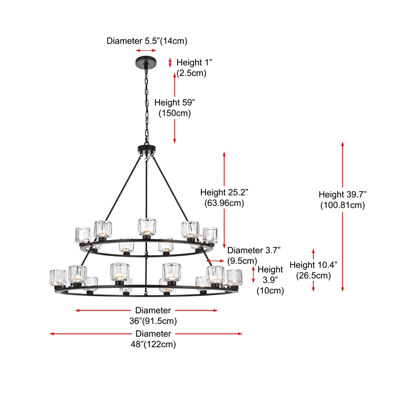 Elegant Lighting Cadence 48