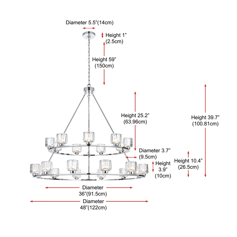 Elegant Lighting Cadence 48