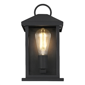 Elegant Lighting Neil 6&quot Outdoor Wall Sconce in Black