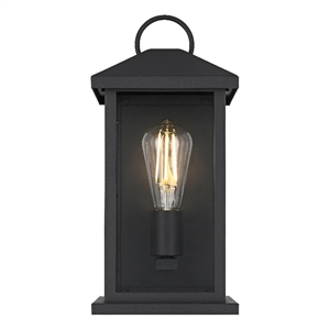 Elegant Lighting Neil 7&quot Outdoor Wall Sconce in Black