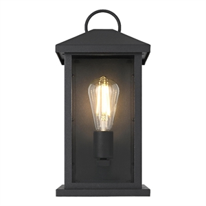 Elegant Lighting Neil 7&quot Outdoor Wall Sconce in Black