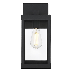 Elegant Lighting Peter 6&quot Outdoor Wall Sconce in Black