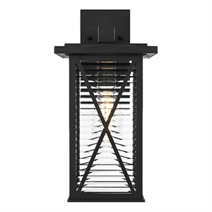 Elegant Lighting Jada 15&quot Outdoor Wall Sconce in Black