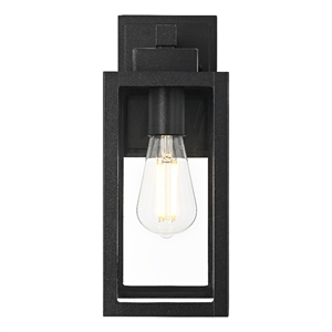 Elegant Lighting Veda 13&quot Outdoor Wall Sconce in Black