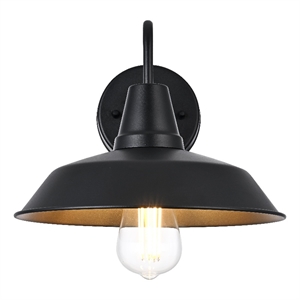 Elegant Lighting Tinsley 13&quot Outdoor Wall Sconce in Black