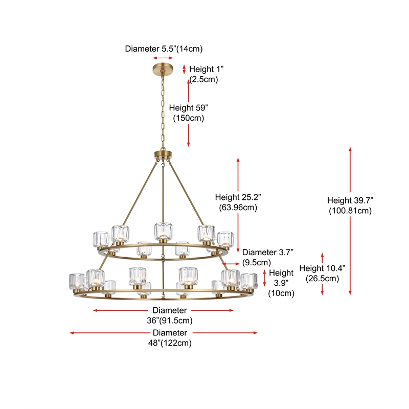 Elegant Lighting Cadence 48