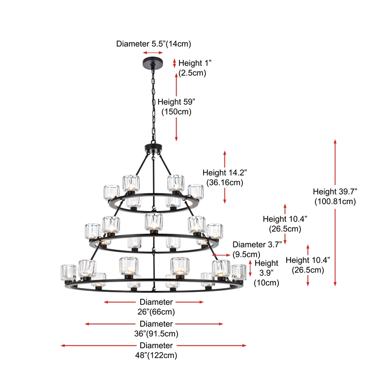Elegant Lighting Cadence 48