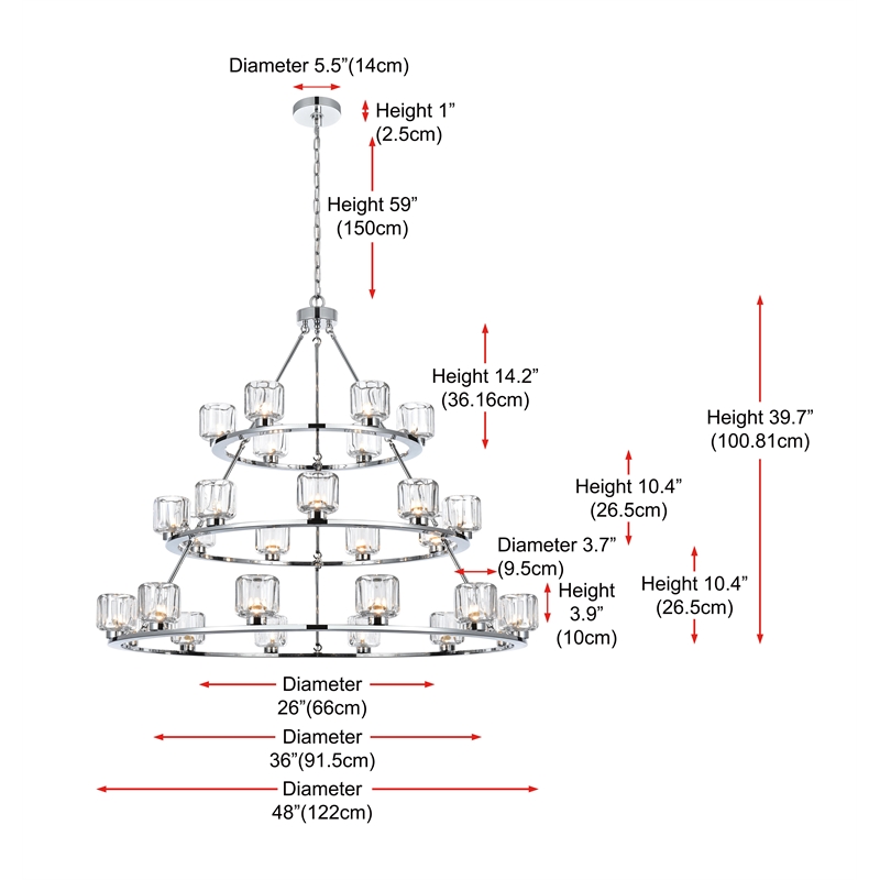 Elegant Lighting Cadence 48