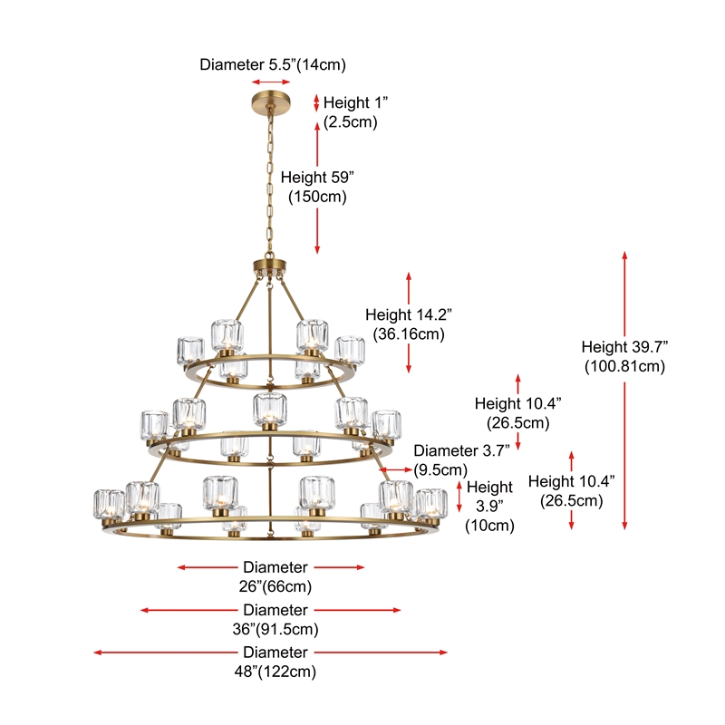 Elegant Lighting Cadence 48