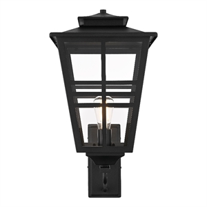 Elegant Lighting Macon 12&quot Outdoor Wall Sconce in Black