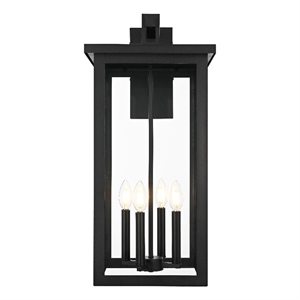 Elegant Lighting Venango 12&quot Outdoor Wall Sconce in Black