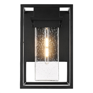 Elegant Lighting Morse 10&quot Outdoor Wall Sconce in Black