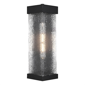 Elegant Lighting Swain 6.5&quot Outdoor Wall Sconce in Black