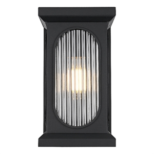Elegant Lighting Sevyn 8&quot Outdoor Wall Sconce in Black