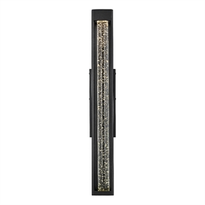 Elegant Lighting Amaris 32&quot Led Outdoor Wall Sconce in Black