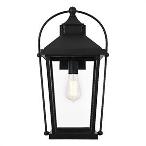 Elegant Lighting Luz 20&quot Outdoor Wall Sconce in Black