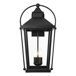 Elegant Lighting Luz 24&quot Outdoor Wall Sconce in Black