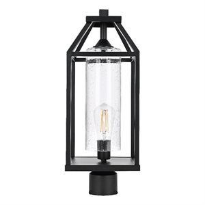 Elegant Lighting Zora 21&quot Outdoor Post Light in Black