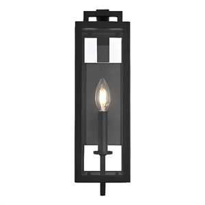 Elegant Lighting Jairo 5&quot Outdoor Wall Sconce in Black