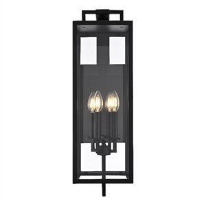 Elegant Lighting Jairo 8&quot Outdoor Wall Sconce in Black