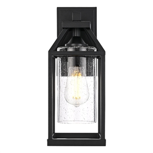 Elegant Lighting Zora 14&quot Outdoor Wall Sconce in Black