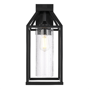 Elegant Lighting Zora 19&quot Outdoor Wall Sconce in Black