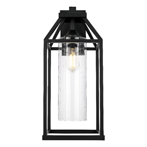 Elegant Lighting Zora 24&quot Outdoor Wall Sconce in Black